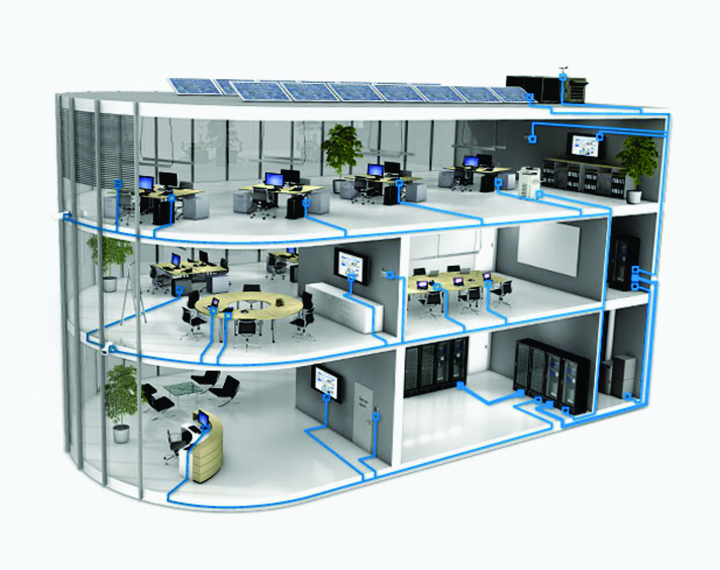 Infraestrutura organizada em rack